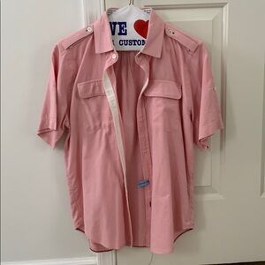 Gilded age men’s short sleeve button down, Small